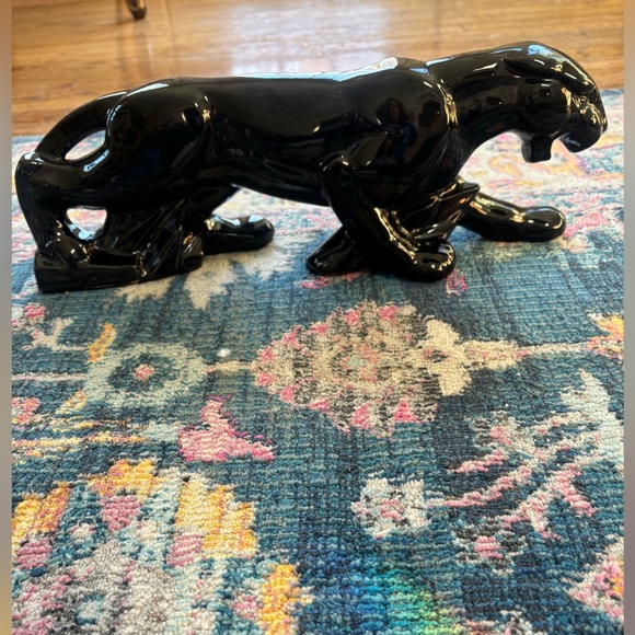 Glossy Black Panther MCM Art Sculpture - Picture 8 of 8